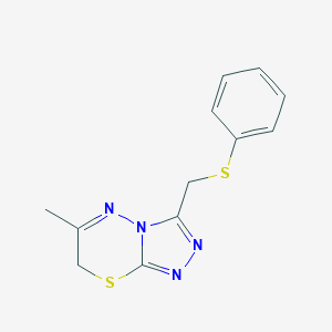 6-methyl-3-[(phenylsulfanyl)methyl]-7H-[1,2,4]triazolo[3,4-b][1,3,4]thiadiazine