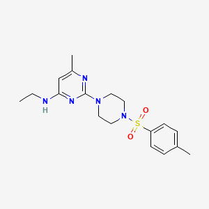 N-ethyl-6-methyl-2-(4-tosylpiperazin-1-yl)pyrimidin-4-amine