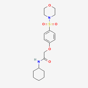 N-cyclohexyl-2-(4-(morpholinosulfonyl)phenoxy)acetamide