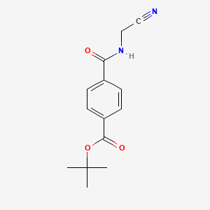 molecular formula C14H16N2O3 B2935722 Tert-butyl 4-(cyanomethylcarbamoyl)benzoate CAS No. 1935768-67-4