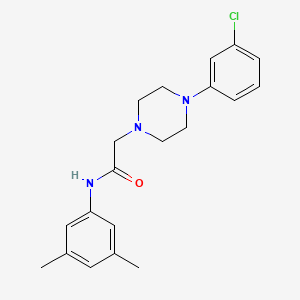 molecular formula C20H24ClN3O B2935723 2-[4-(3-chlorophenyl)piperazin-1-yl]-N-(3,5-dimethylphenyl)acetamide CAS No. 301194-25-2