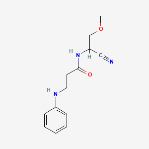 N-(1-cyano-2-methoxyethyl)-3-(phenylamino)propanamide