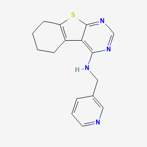 molecular formula C16H16N4S B2935748 N-(pyridin-3-ylmethyl)-5,6,7,8-tetrahydro[1]benzothieno[2,3-d]pyrimidin-4-amine CAS No. 327088-94-8