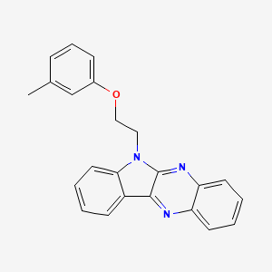 molecular formula C23H19N3O B2935749 6-[2-(3-methylphenoxy)ethyl]-6H-indolo[2,3-b]quinoxaline CAS No. 637756-46-8