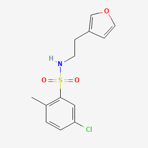 5-chloro-N-(2-(furan-3-yl)ethyl)-2-methylbenzenesulfonamide
