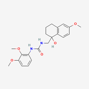 molecular formula C21H26N2O5 B2935759 1-(2,3-二甲氧基苯基)-3-((1-羟基-6-甲氧基-1,2,3,4-四氢萘-1-基)甲基)脲 CAS No. 2034406-49-8