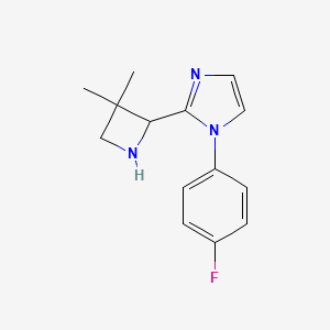 2-(3,3-Dimethylazetidin-2-yl)-1-(4-fluorophenyl)-1H-imidazole