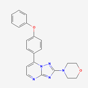 molecular formula C21H19N5O2 B2935784 2-Morpholino-7-(4-phenoxyphenyl)[1,2,4]triazolo[1,5-a]pyrimidine CAS No. 320416-11-3