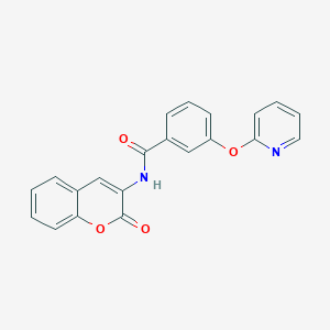 N-(2-oxo-2H-chromen-3-yl)-3-(pyridin-2-yloxy)benzamide