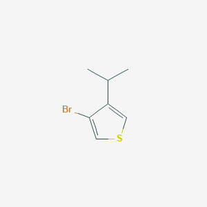 molecular formula C7H9BrS B2935794 3-Bromo-4-propan-2-ylthiophene CAS No. 1369146-51-9