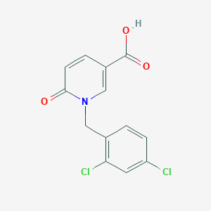 molecular formula C13H9Cl2NO3 B2935799 1-(2,4-Dichlorobenzyl)-6-Oxo-1,6-Dihydro-3-Pyridinecarboxylic Acid CAS No. 242797-28-0