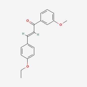 molecular formula C18H18O3 B2935801 (2E)-3-(4-ethoxyphenyl)-1-(3-methoxyphenyl)prop-2-en-1-one CAS No. 358656-50-5