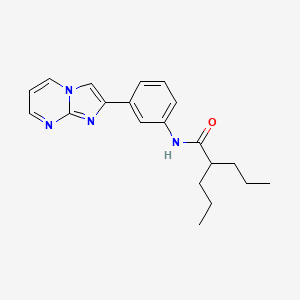 N-(3-(imidazo[1,2-a]pyrimidin-2-yl)phenyl)-2-propylpentanamide