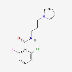 N-(3-(1H-pyrrol-1-yl)propyl)-2-chloro-6-fluorobenzamide