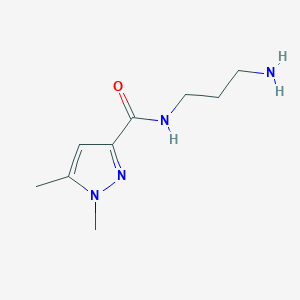 N-(3-aminopropyl)-1,5-dimethylpyrazole-3-carboxamide
