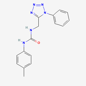 molecular formula C16H16N6O B2935824 1-((1-phenyl-1H-tetrazol-5-yl)methyl)-3-(p-tolyl)urea CAS No. 1005293-36-6