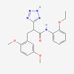 3-(2,5-dimethoxyphenyl)-N-(2-ethoxyphenyl)-2-(2H-tetrazol-5-yl)propanamide