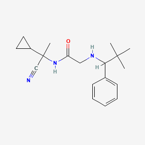 N-(1-cyano-1-cyclopropylethyl)-2-[(2,2-dimethyl-1-phenylpropyl)amino]acetamide