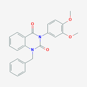 molecular formula C23H20N2O4 B2935854 1-苄基-3-(3,4-二甲氧基苯基)喹唑啉-2,4(1H,3H)-二酮 CAS No. 899923-78-5