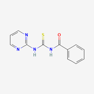 molecular formula C12H10N4OS B2935861 1-Benzoyl-3-(pyrimidin-2-yl)thiourea CAS No. 31437-19-1