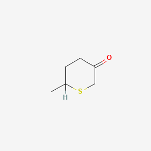 molecular formula C6H10OS B2935871 4-Methyl-3-thiacyclohexanone CAS No. 43152-90-5