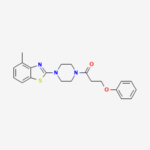 1-[4-(4-Methyl-1,3-benzothiazol-2-yl)piperazin-1-yl]-3-phenoxypropan-1-one