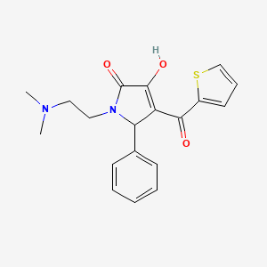 1-(2-(dimethylamino)ethyl)-3-hydroxy-5-phenyl-4-(thiophene-2-carbonyl)-1H-pyrrol-2(5H)-one