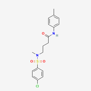 4-[(4-chlorophenyl)sulfonyl-methylamino]-N-(4-methylphenyl)butanamide