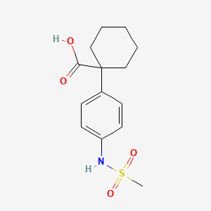 1-{4-[(Methylsulfonyl)amino]phenyl}-1-cyclohexanecarboxylic acid