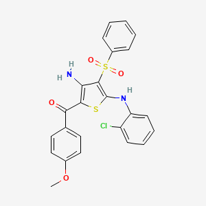 [3-Amino-5-[(2-chlorophenyl)amino]-4-(phenylsulfonyl)thien-2-yl](4-methoxyphenyl)methanone