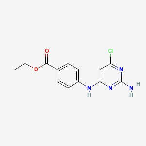 Ethyl 4-[(2-amino-6-chloropyrimidin-4-yl)amino]benzoate