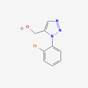 molecular formula C9H8BrN3O B2935910 (1-(2-Bromophenyl)-1H-1,2,3-triazol-5-yl)methanol CAS No. 1429238-49-2