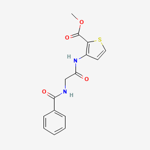 Methyl 3-{[2-(benzoylamino)acetyl]amino}-2-thiophenecarboxylate