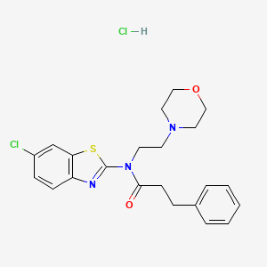 N-(6-chlorobenzo[d]thiazol-2-yl)-N-(2-morpholinoethyl)-3-phenylpropanamide hydrochloride