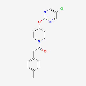 1-[4-(5-Chloropyrimidin-2-yl)oxypiperidin-1-yl]-2-(4-methylphenyl)ethanone