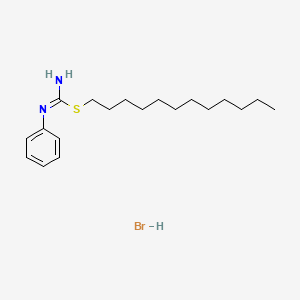(dodecylsulfanyl)-N-phenylmethanimidamide hydrobromide