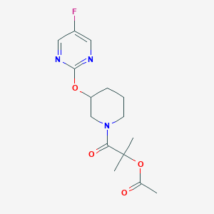 1-(3-((5-Fluoropyrimidin-2-yl)oxy)piperidin-1-yl)-2-methyl-1-oxopropan-2-yl acetate