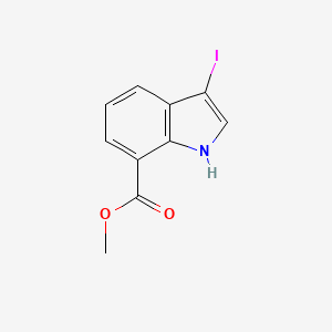 molecular formula C10H8INO2 B2935954 methyl 3-iodo-1H-indole-7-carboxylate CAS No. 1788043-93-5