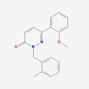 6-(2-Methoxyphenyl)-2-[(2-methylphenyl)methyl]pyridazin-3-one