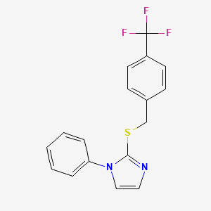 1-Phenyl-2-[[4-(trifluoromethyl)phenyl]methylthio]imidazole