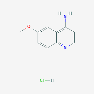 molecular formula C10H11ClN2O B2935982 6-Methoxyquinolin-4-amine;hydrochloride CAS No. 878778-86-0