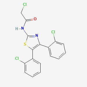 N-[bis(2-chlorophenyl)-1,3-thiazol-2-yl]-2-chloroacetamide