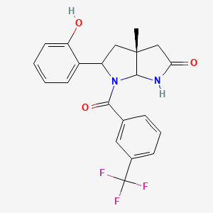 (3aR)-5-(2-hydroxyphenyl)-3a-methyl-6-[3-(trifluoromethyl)benzoyl]hexahydropyrrolo[2,3-b]pyrrol-2(1H)-one