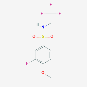 3-Fluoro-4-methoxy-N-(2,2,2-trifluoroethyl)benzenesulfonamide
