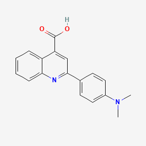 B2935996 2-[4-(Dimethylamino)phenyl]quinoline-4-carboxylic acid CAS No. 500284-79-7