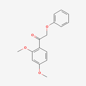 molecular formula C16H16O4 B2936007 1-(2,4-二甲氧基苯基)-2-苯氧基乙酮 CAS No. 20744-30-3