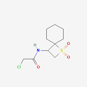 2-Chloro-N-(1,1-dioxo-1lambda6-thiaspiro[3.5]nonan-3-yl)acetamide