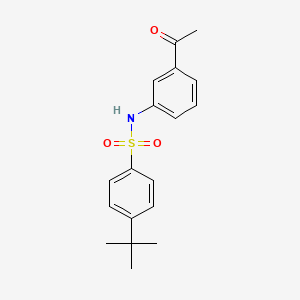 N-(3-acetylphenyl)-4-(tert-butyl)benzenesulfonamide