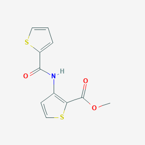 molecular formula C11H9NO3S2 B2936031 Methyl 3-(2-thienylcarbonylamino)thiophene-2-carboxylate CAS No. 545351-07-3