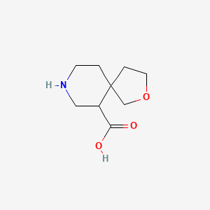 molecular formula C9H15NO3 B2936047 2-Oxa-8-azaspiro[4.5]decane-6-carboxylic acid CAS No. 2287285-52-1
